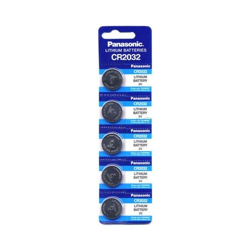 Pack 5 pilas CR2032 3V Panasonic