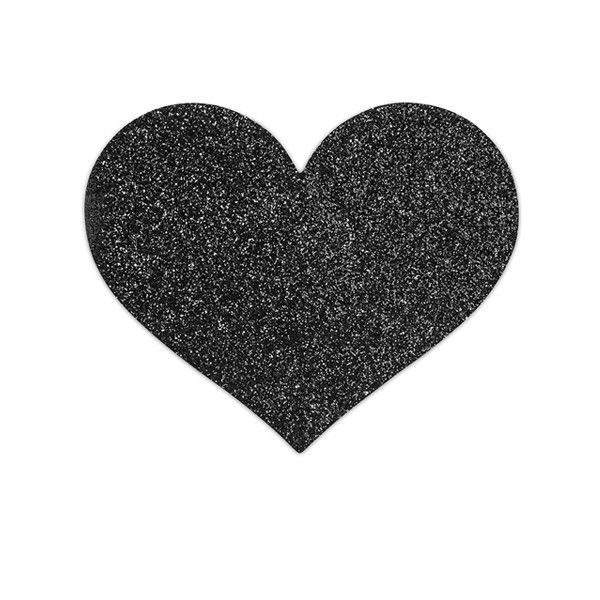 Pezoneras Flash - Corazón Negro BIJOUX Indiscrets