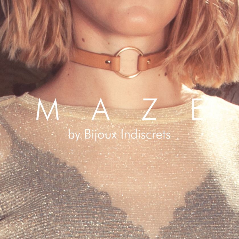 MAZE Collar Choker Marrón