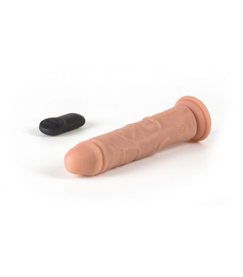 Vibrador realista ROTACIÓN 360 control remoto 19 cm VIRGITE R7