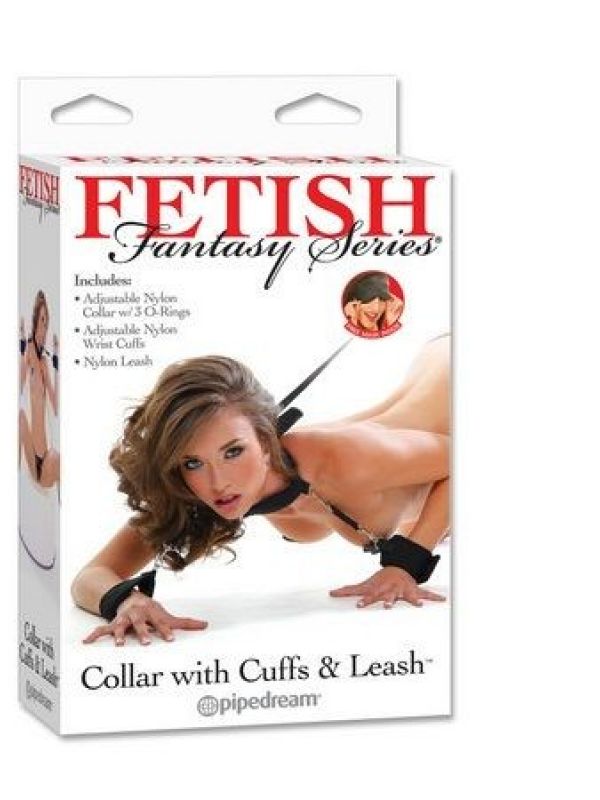 Fetish Collar, Esposas y Correa PIPEDREAM