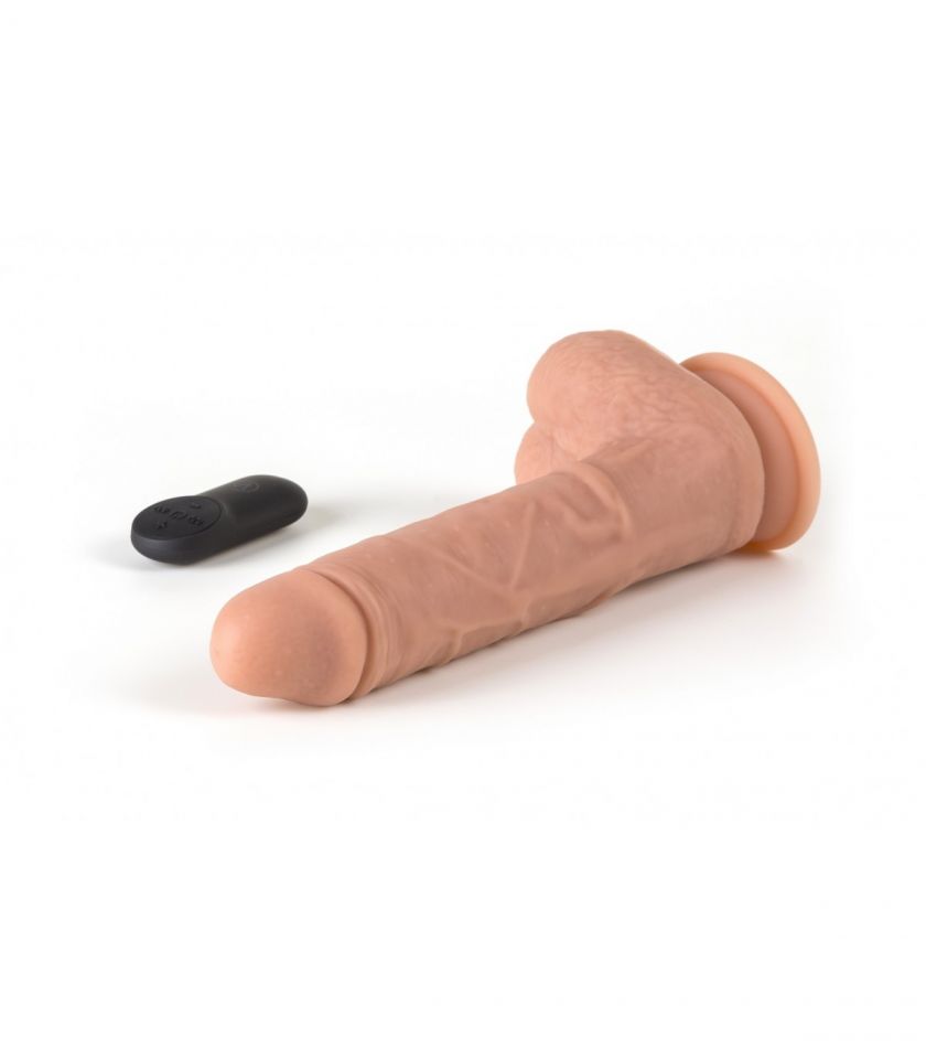 Vibrador realista ROTACIÓN 360 control remoto 21 cm VIRGITE R10
