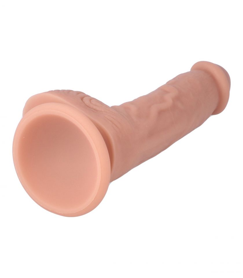 Dildo realista con testículos silicona líquida 20 cm VIRGITE R28