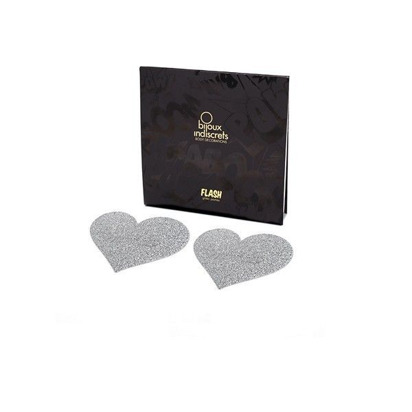 Pezoneras Flash - Corazón Plata BIJOUX Indiscrets