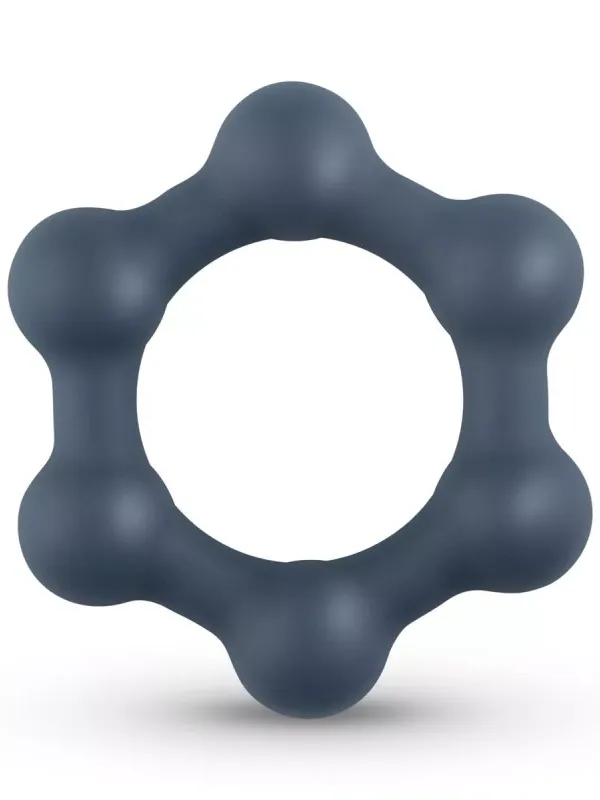 BONERS – ANILLO PARA PENE HEXAGONAL CON BOLAS