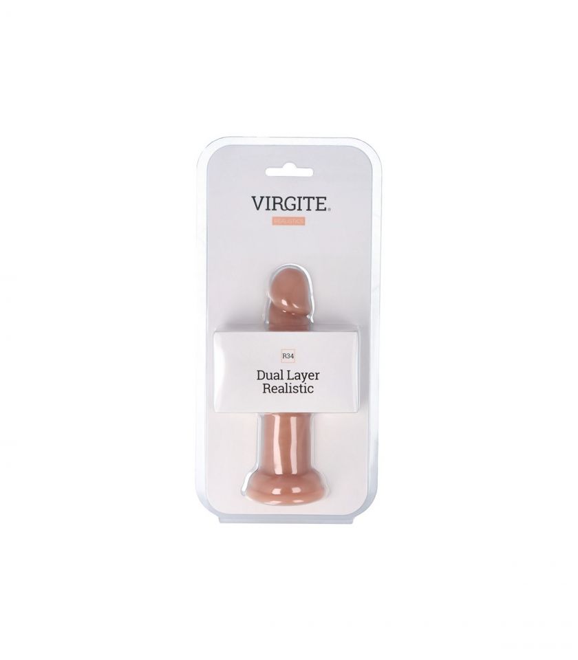 Dildo realista silicona líquida 16,5 cm VIRGITE R34