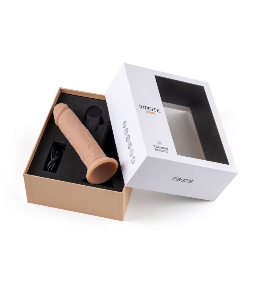 Vibrador realista control remoto 16,5 cm VIRGITE R15