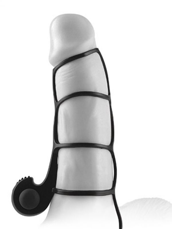 Funda pene texturizada con vibración
