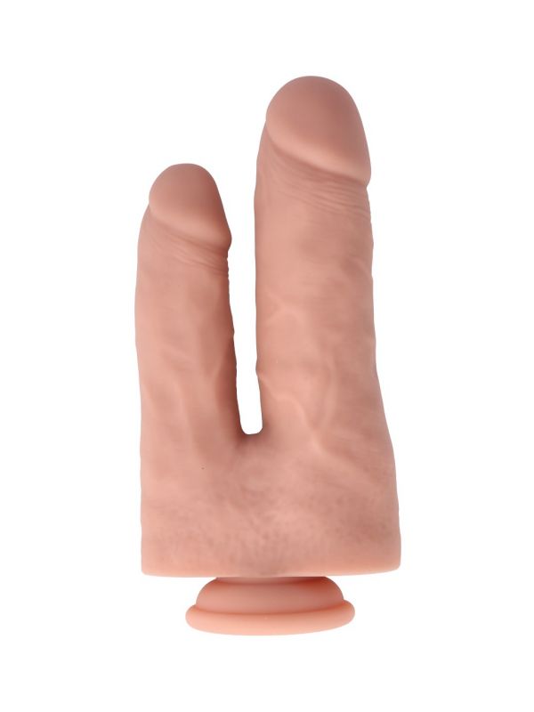 Dildo doble realista silicona líquida 22 cm/ 17,5 cm VIRGITE R30