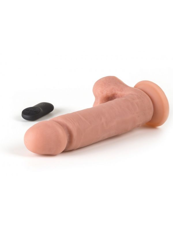 Vibrador realista con testículos control remoto 21 cm VIRGITE R5