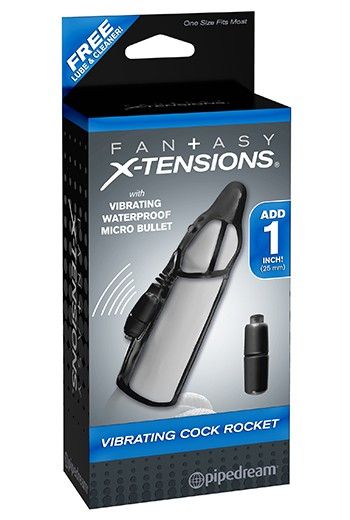 Funda pene con extensión y vibración