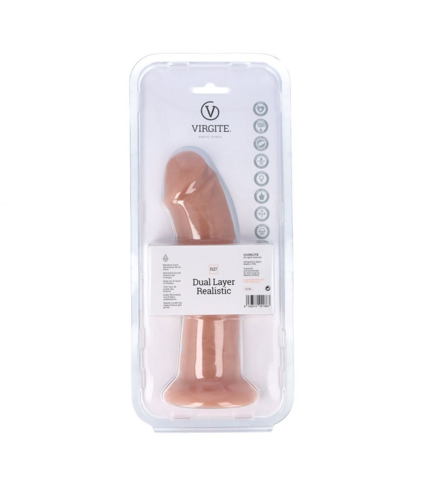 Dildo realista silicona líquida 21 cm VIRGITE R27