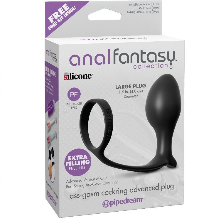 Ass-gasm Anillo con Plug Anal PIPEDREAM