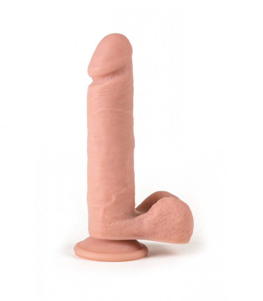 Vibrador realista con testículos control remoto 21 cm VIRGITE R5