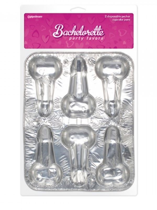 Pack moldes cupcakes pene