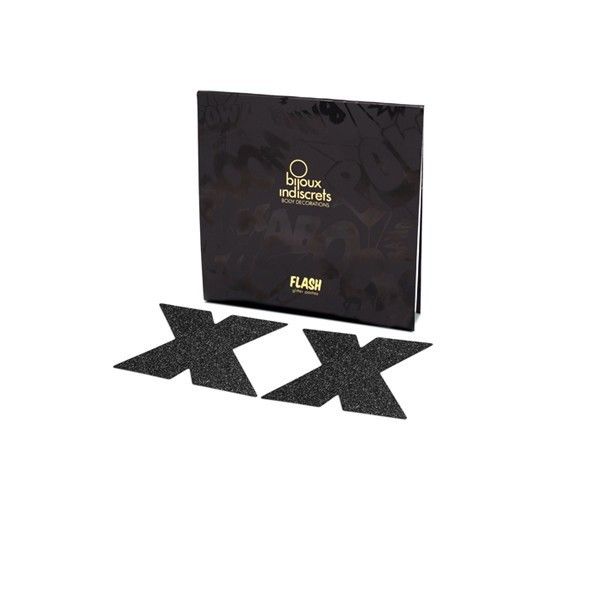 Pezoneras Flash - Cruz Negro BIJOUX Indiscrets