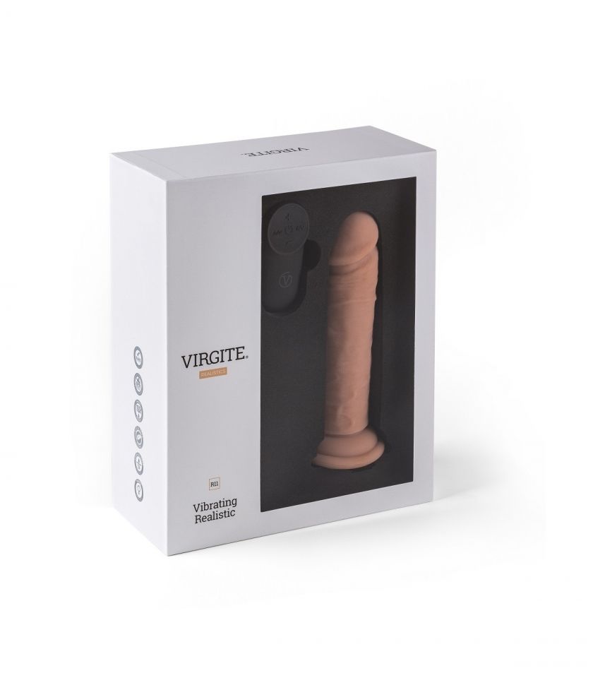 Vibrador realista control remoto 14,4 cm VIRGITE R11