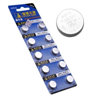 Pack 10 pilas AG13/LR44 1.5V Panasonic