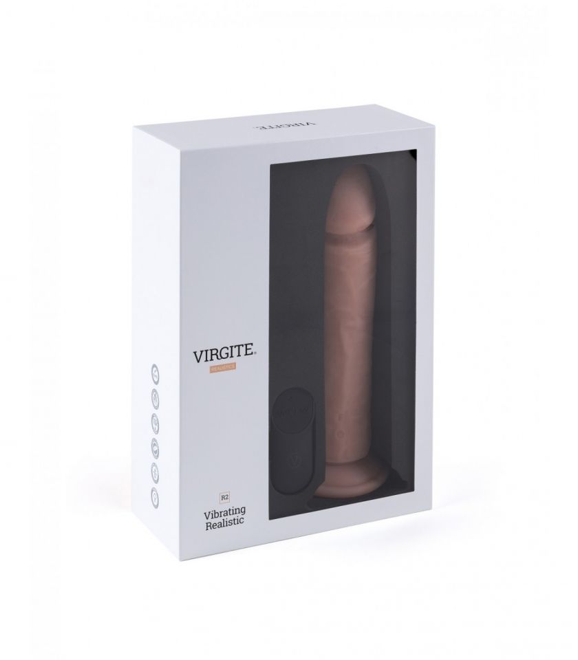 Vibrador realista control remoto 21 cm VIRGITE R2