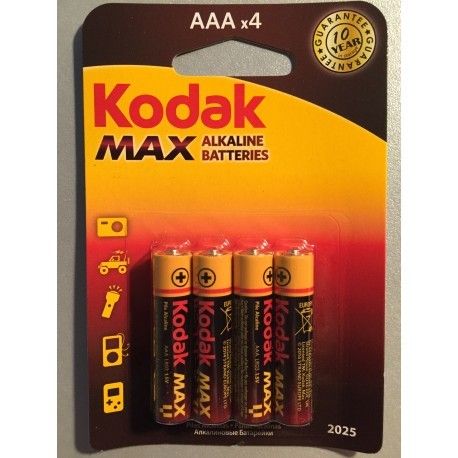 Pack 4 Pilas AAA Kodak