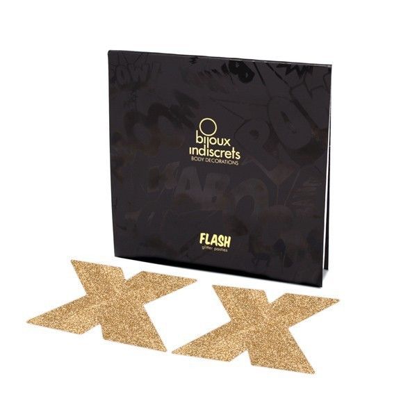 Pezoneras Flash Cruz Oro BIJOUX Indiscrets